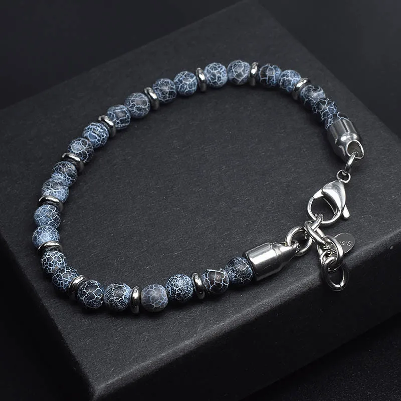 Bracelet Japonais perlé de pierre naturelle - Image 7
