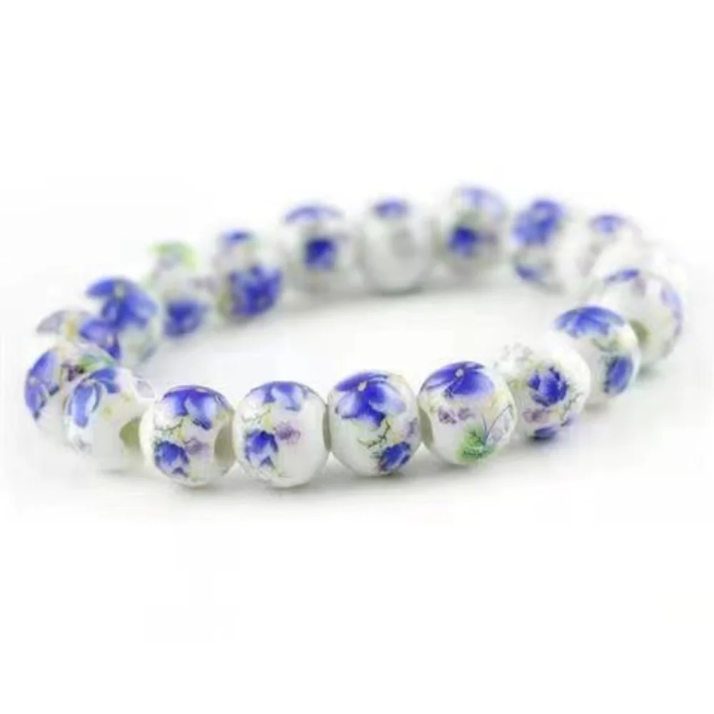 Bracelet Japonais Perles Céramique à fleur - Image 10