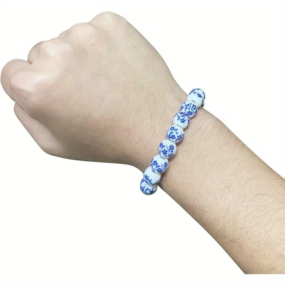 Bracelet Japonais Perles Céramique à fleur - Image 11