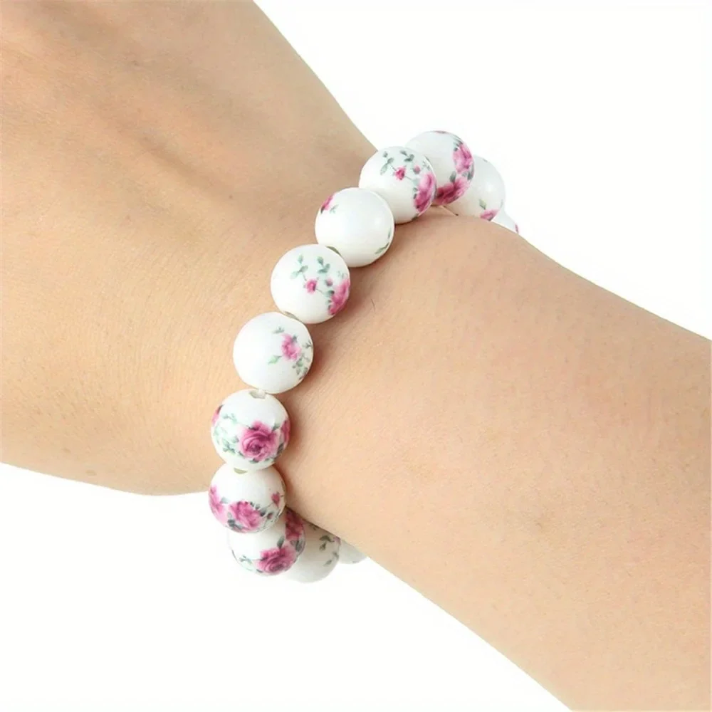 Bracelet Japonais Perles Céramique à fleur - Image 12