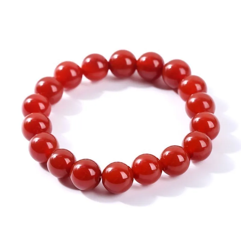 Bracelet japonais perles cornaline rouge - Image 4