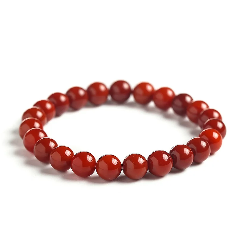 Bracelet japonais perles cornaline rouge - Image 5