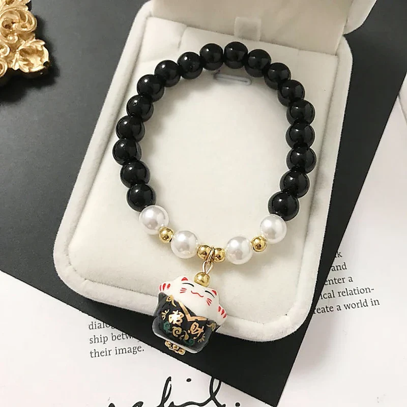 Bracelet Japonais Perles de Pierre