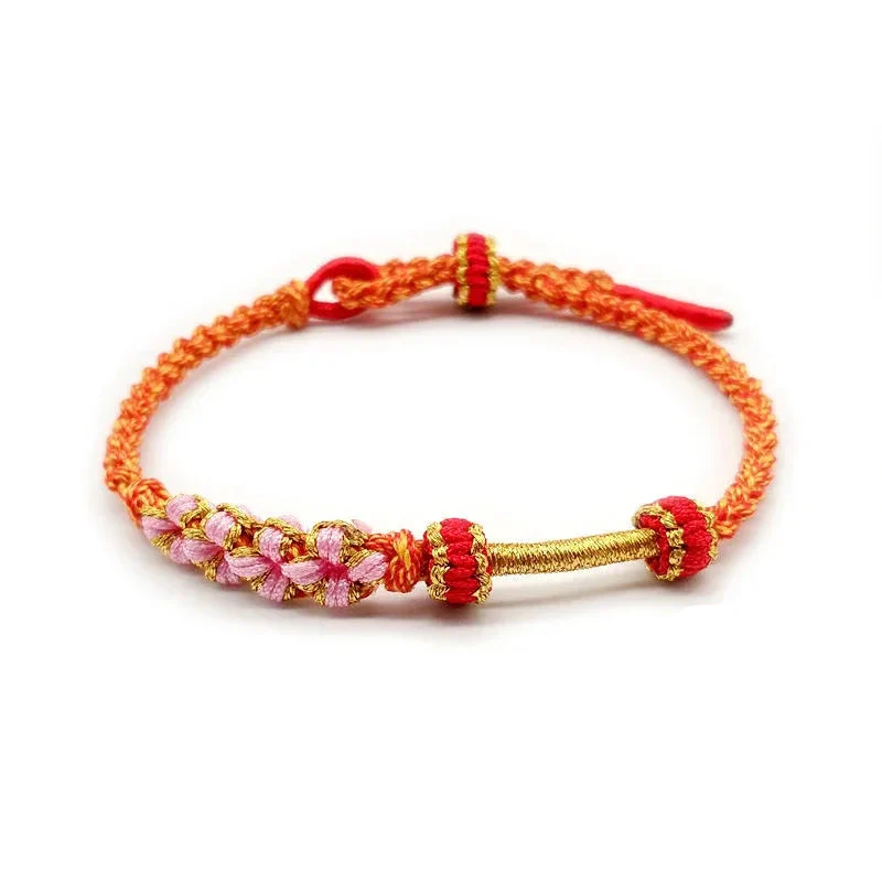Bracelet Japonais tressé Fleur de pêche - Image 12
