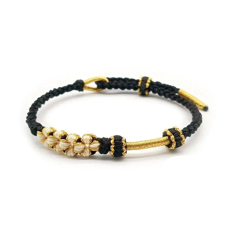Bracelet Japonais tressé Fleur de pêche - Image 7