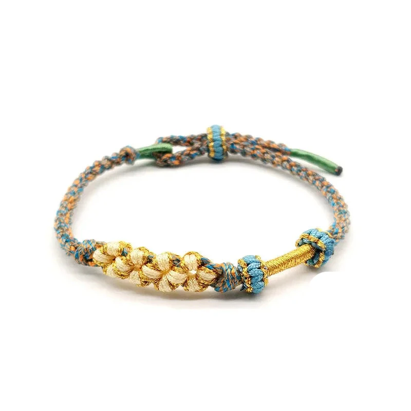 Bracelet Japonais tressé Fleur de pêche - Image 9