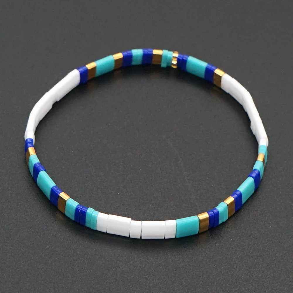 Bracelet miyuki bleu - Image 4
