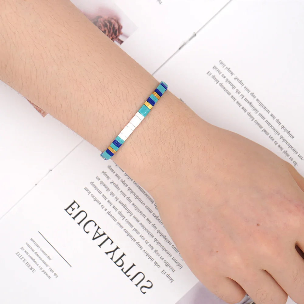 Bracelet miyuki bleu - Image 5