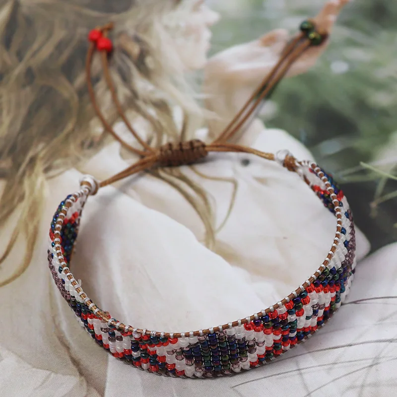 Bracelet Miyuki boho perlé géométriques - Image 2