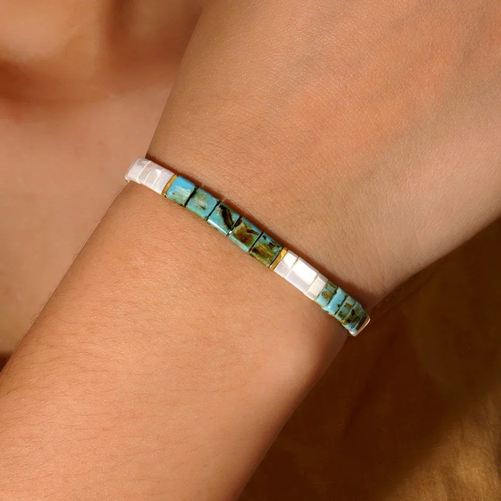Bracelet Miyuki Tila en Perles de Verre - Image 6