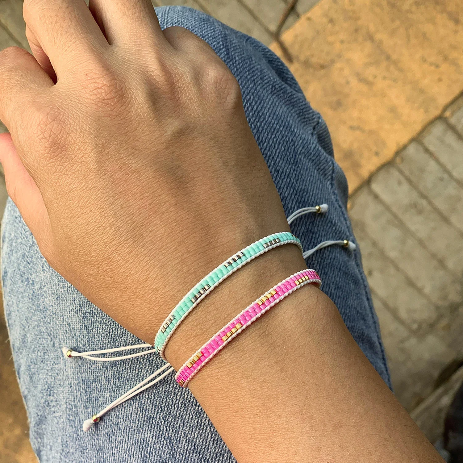 Bracelet Miyuki Tila Perles Ethniques - Image 5