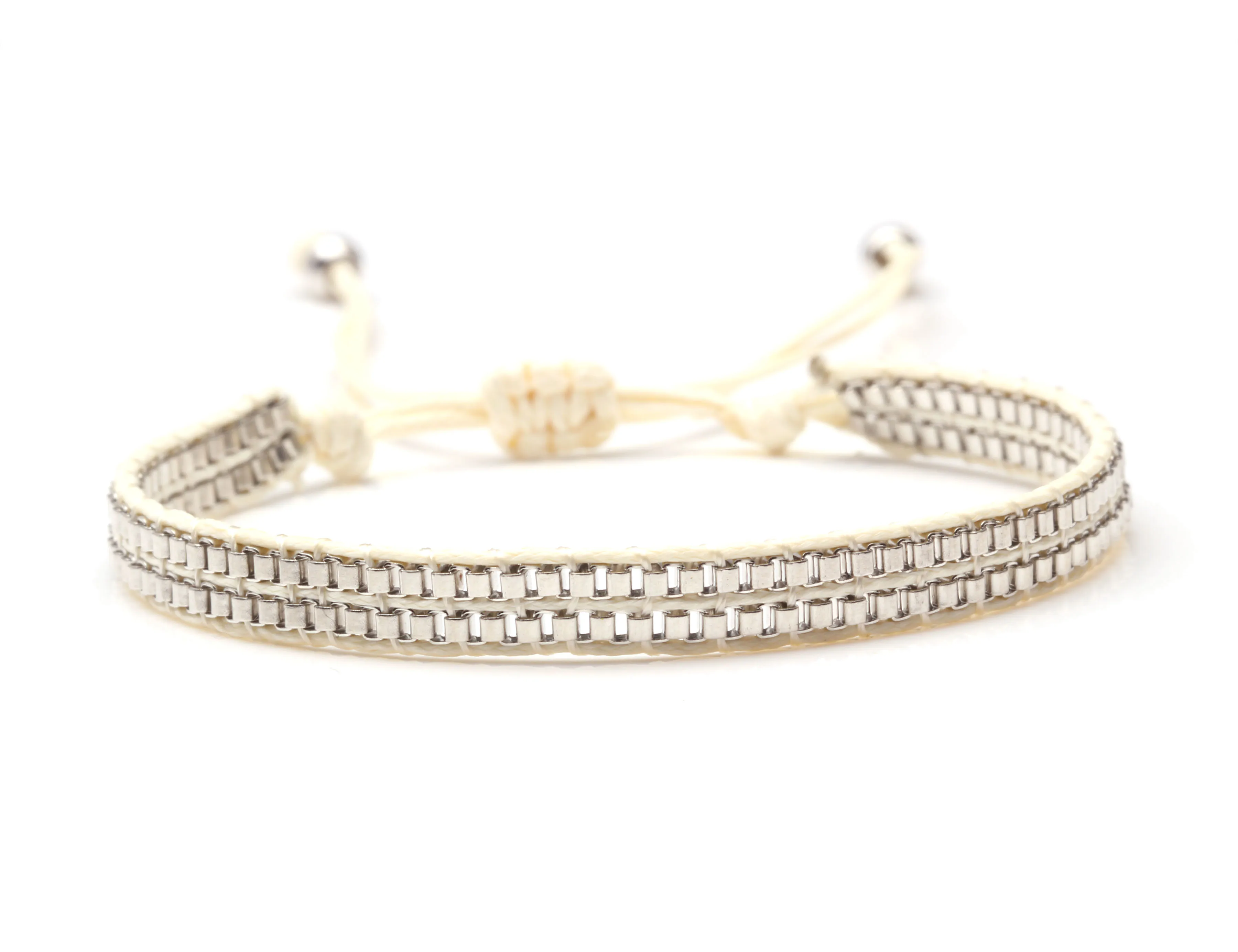 Bracelet Miyuki Tila Verre Tissé Camel - Image 9