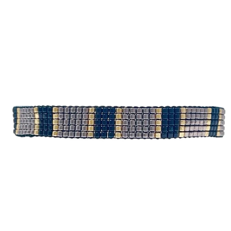 Bracelet Miyuki Tissé Dégradé en inox - Image 19