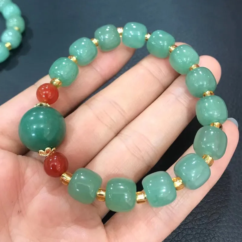 Bracelet perlé de jade Japonais - Image 7