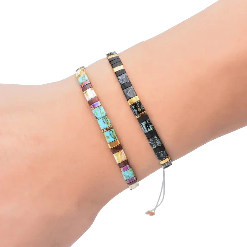 Bracelet perles miyuki plates - Image 4