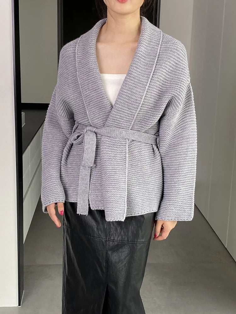 Veste Cardigan Kimono Femme Tricoté - Image 4