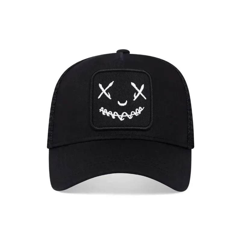 Casquette Japonaise à Filet Brodée