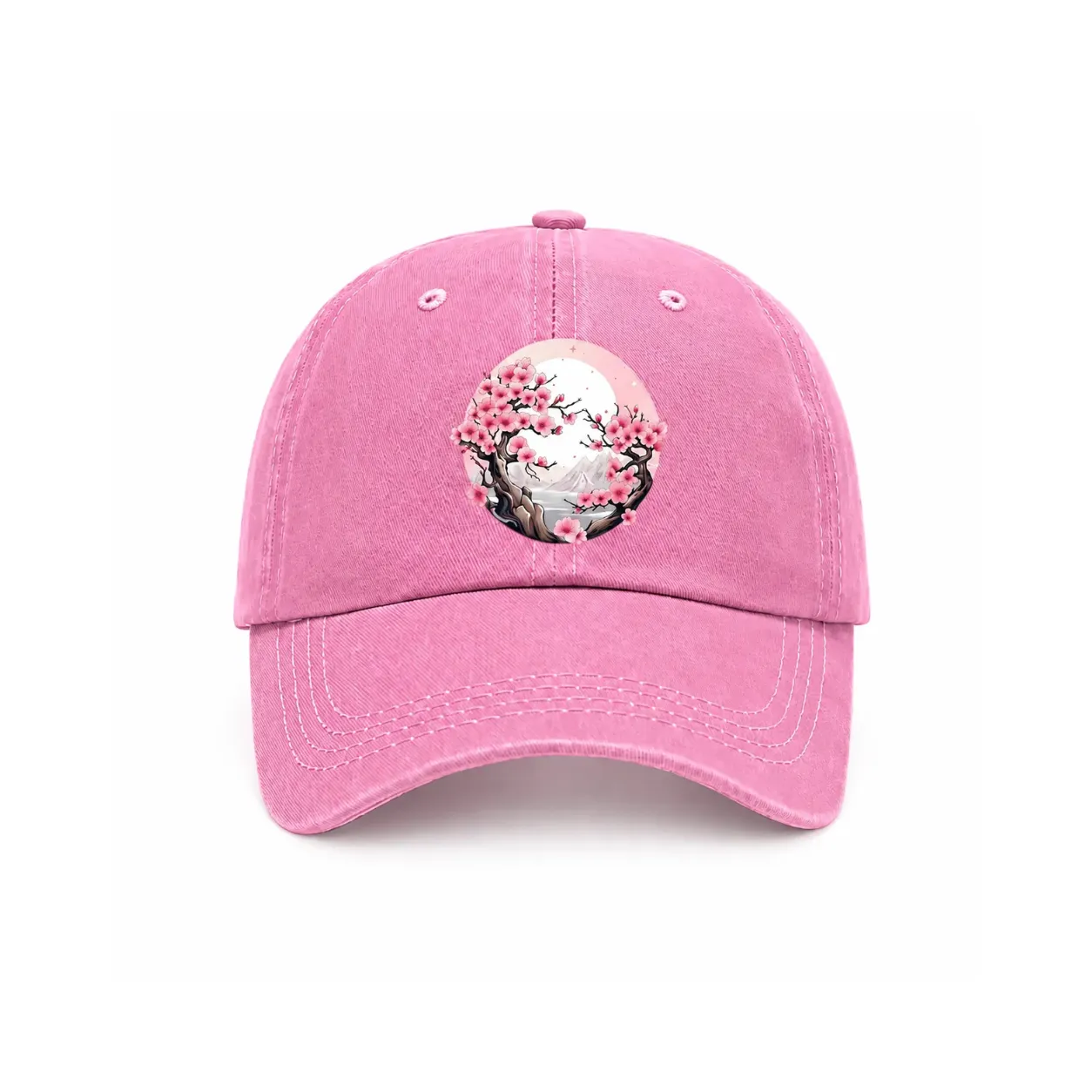 Casquette Japonaise Ajustable Cerisier