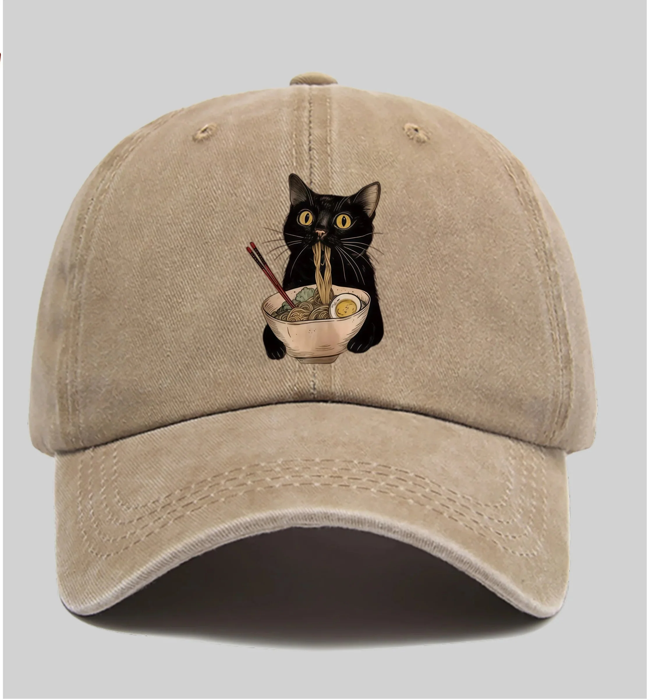 Casquette Japonaise Chat Ramen - Image 2