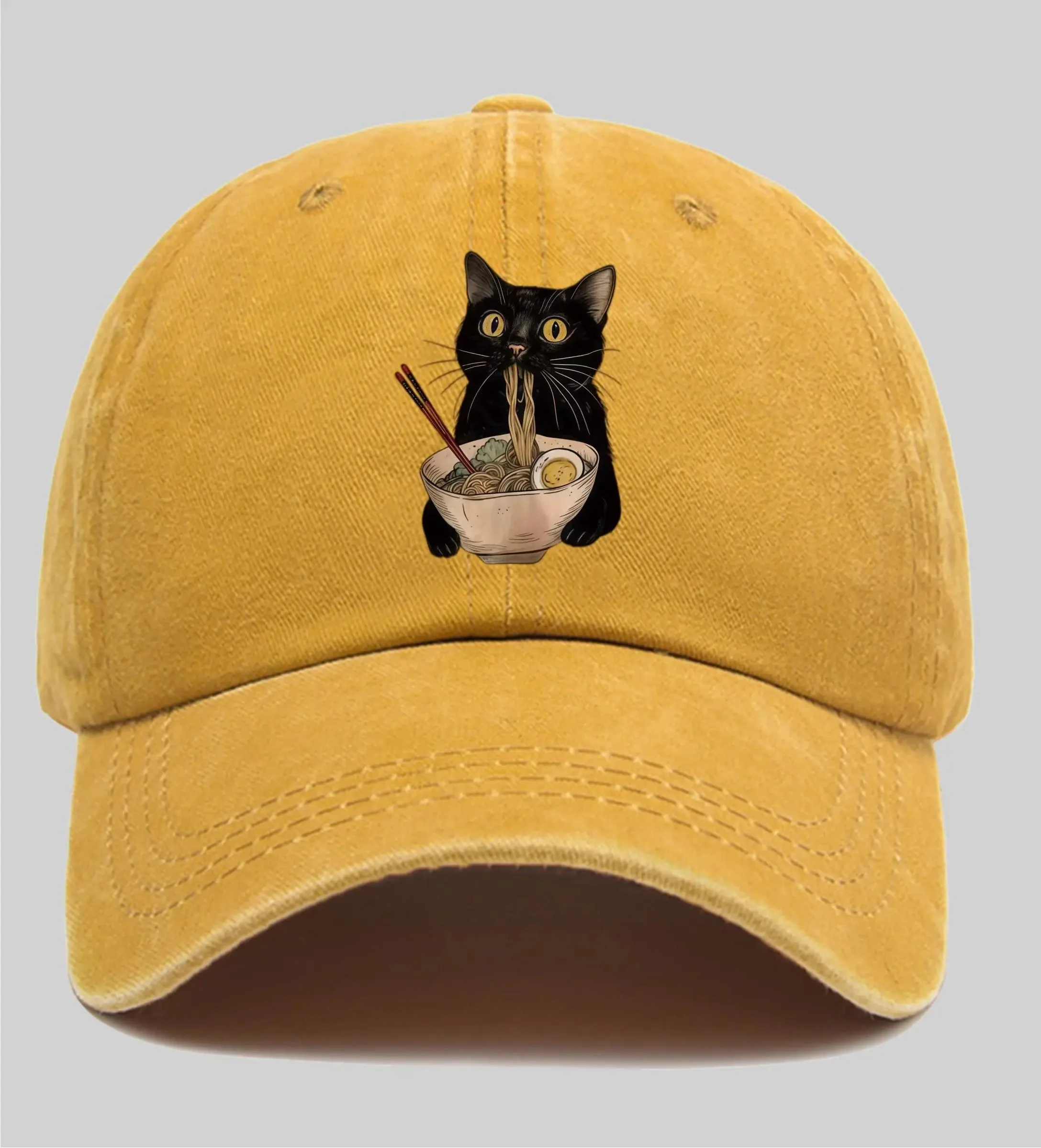 Casquette Japonaise Chat Ramen - Image 3