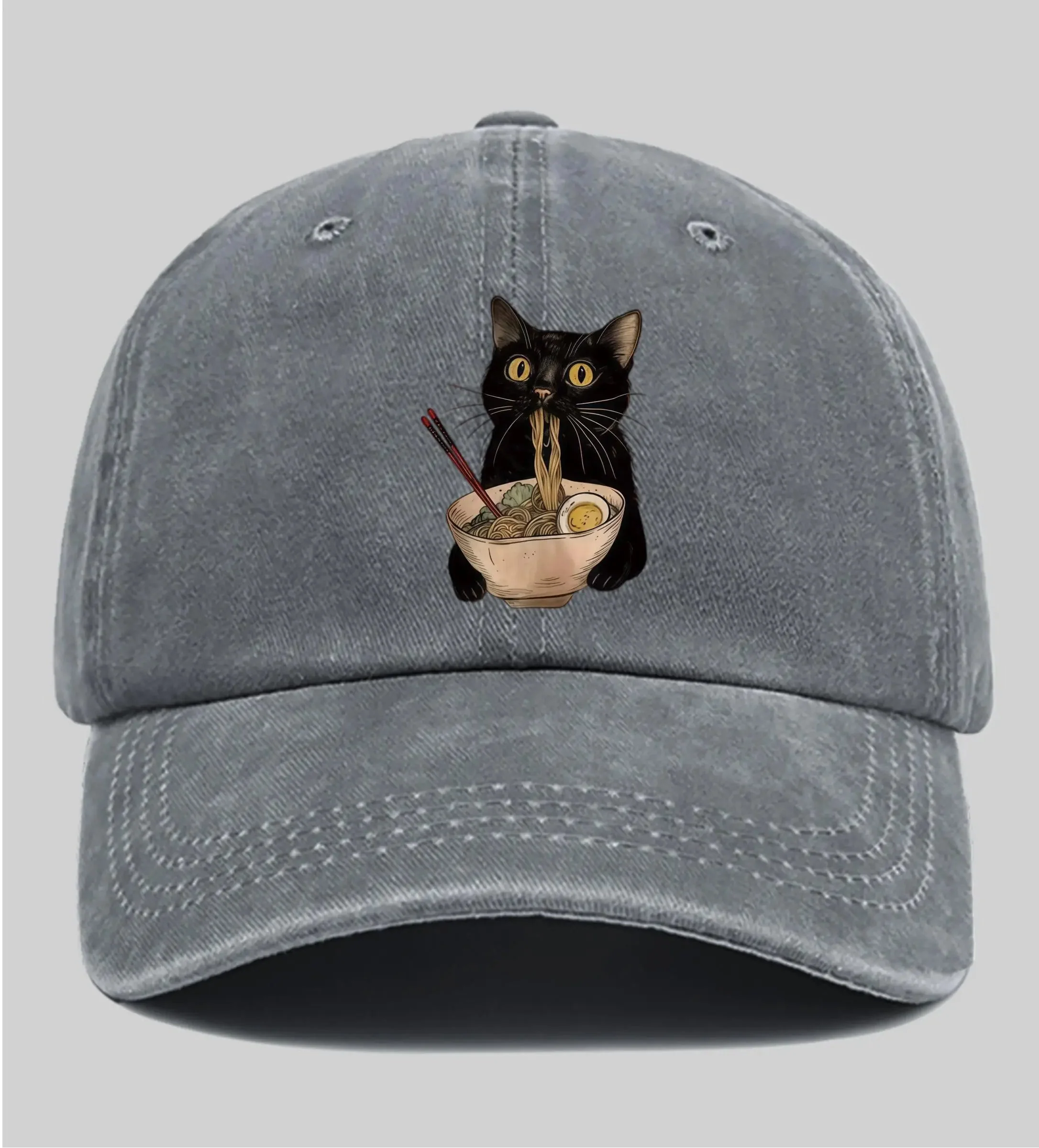 Casquette Japonaise Chat Ramen - Image 5