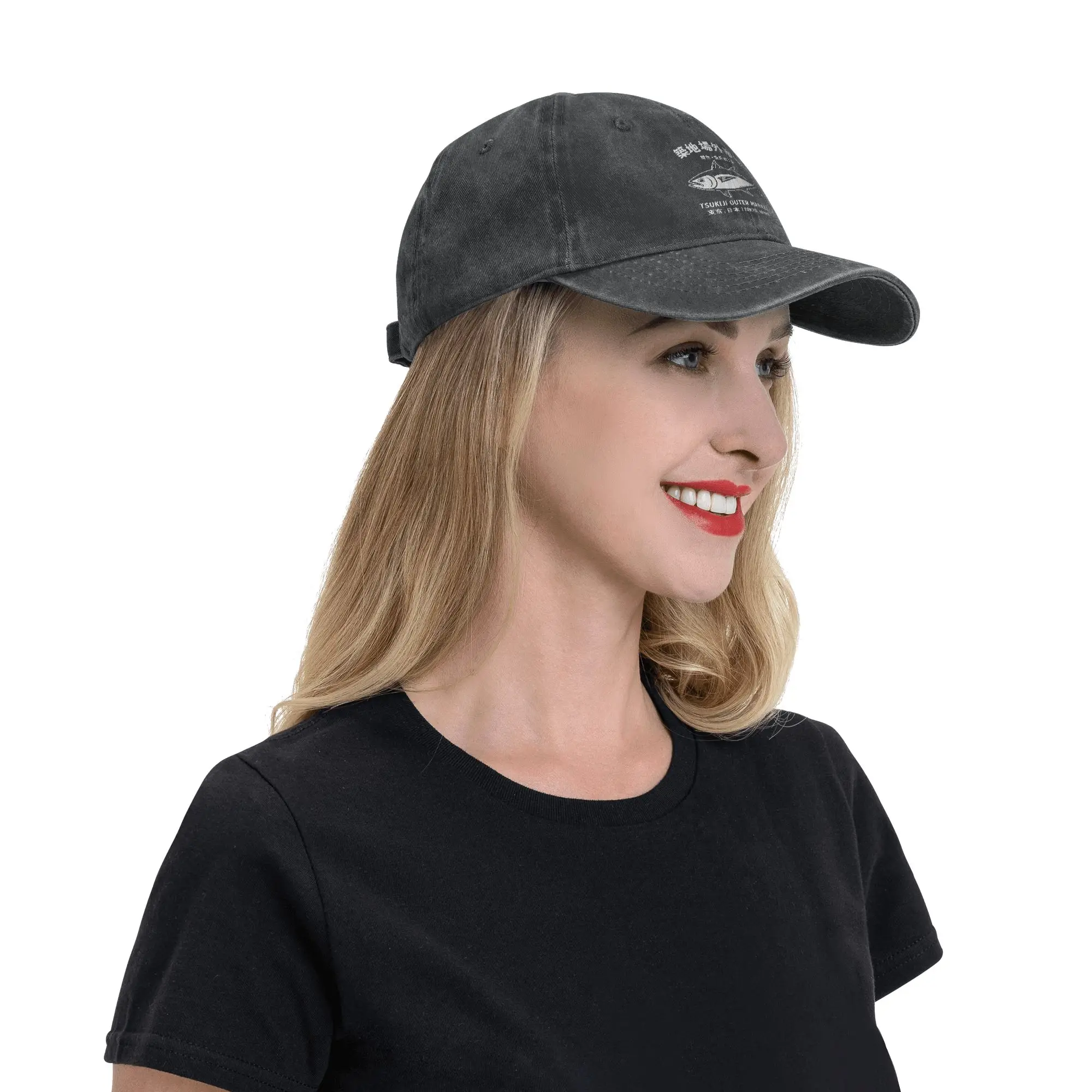 Casquette Japonaise Délavée Poisson - Image 4