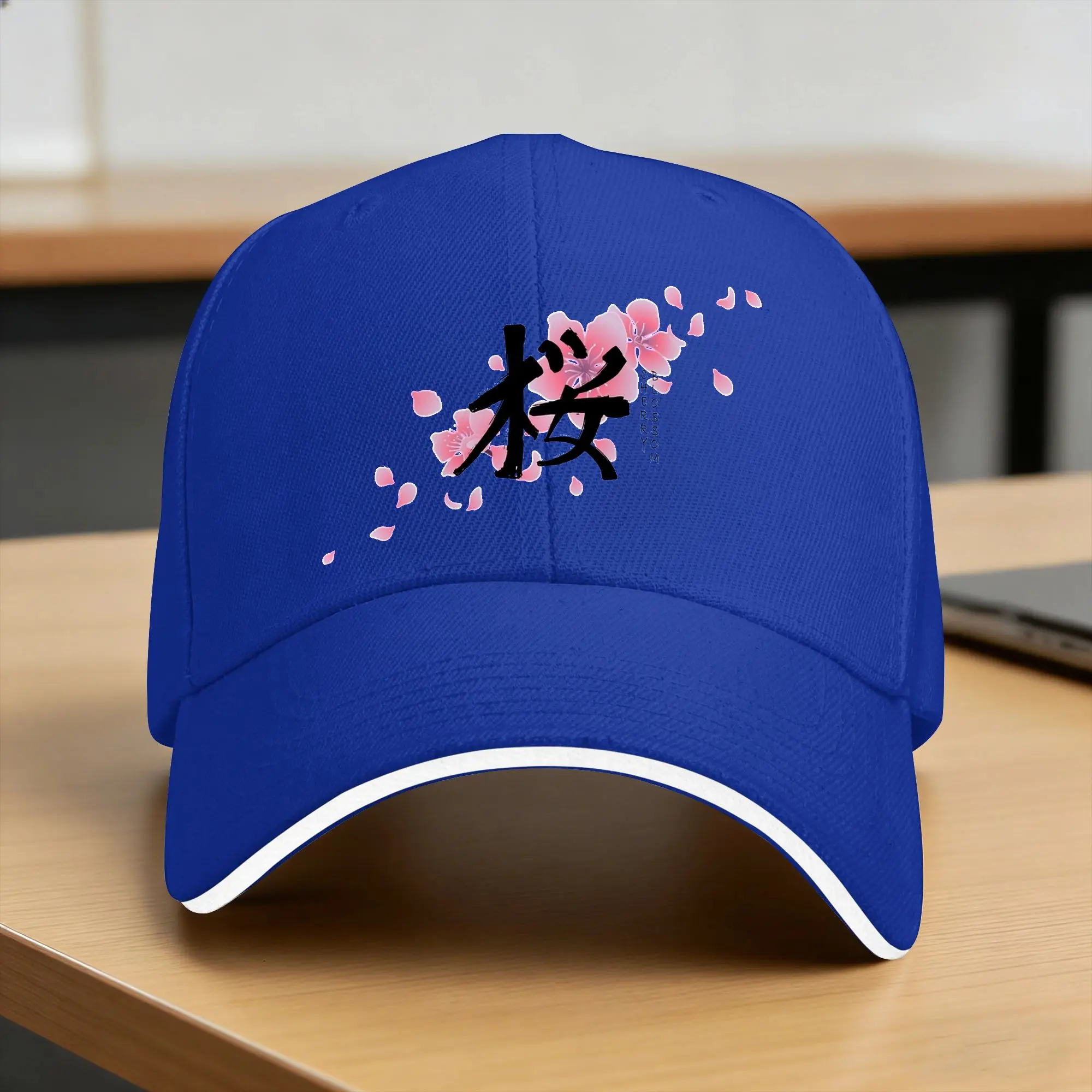 Casquette Japonaise Design Fleurs de Cerisier - Image 3