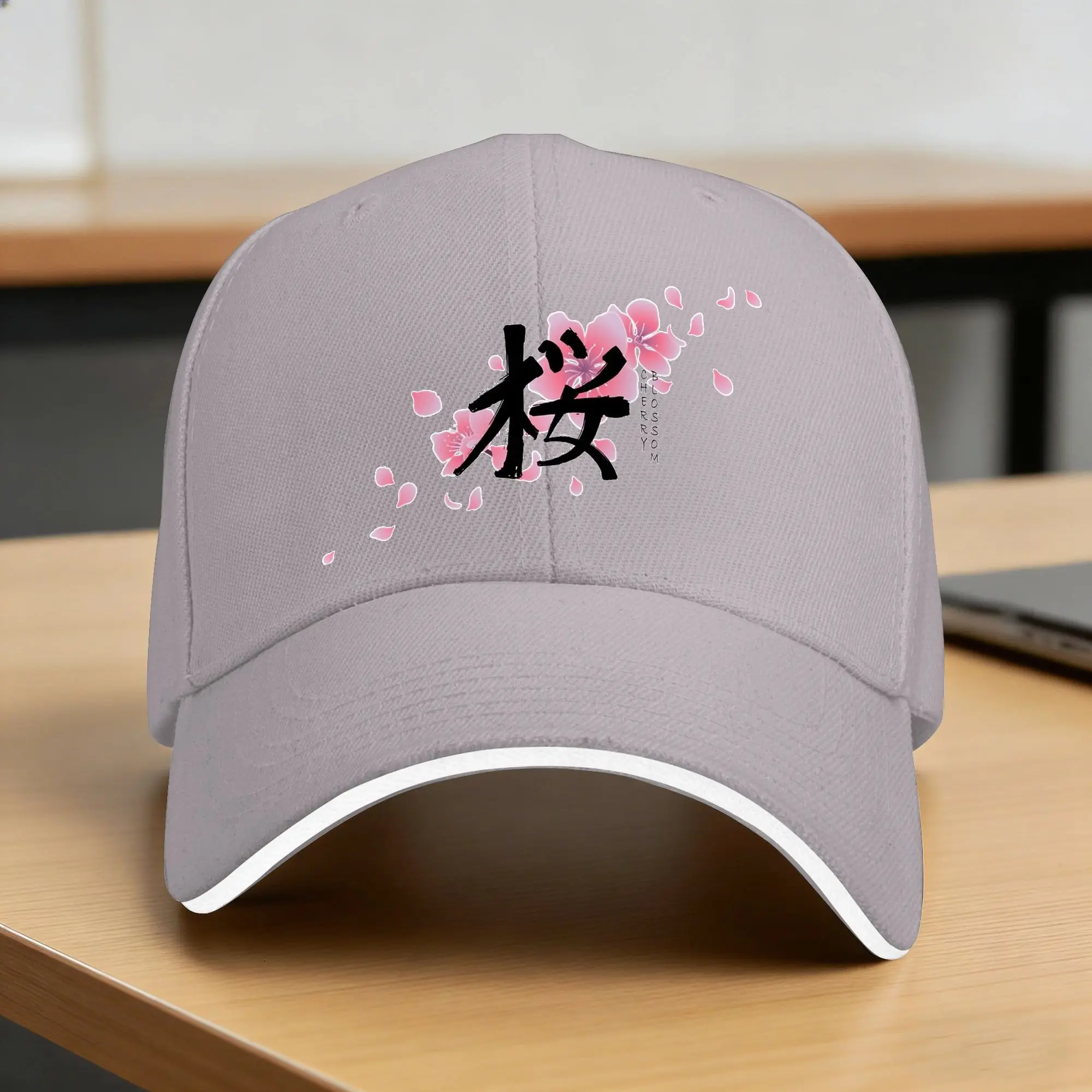 Casquette Japonaise Design Fleurs de Cerisier - Image 7