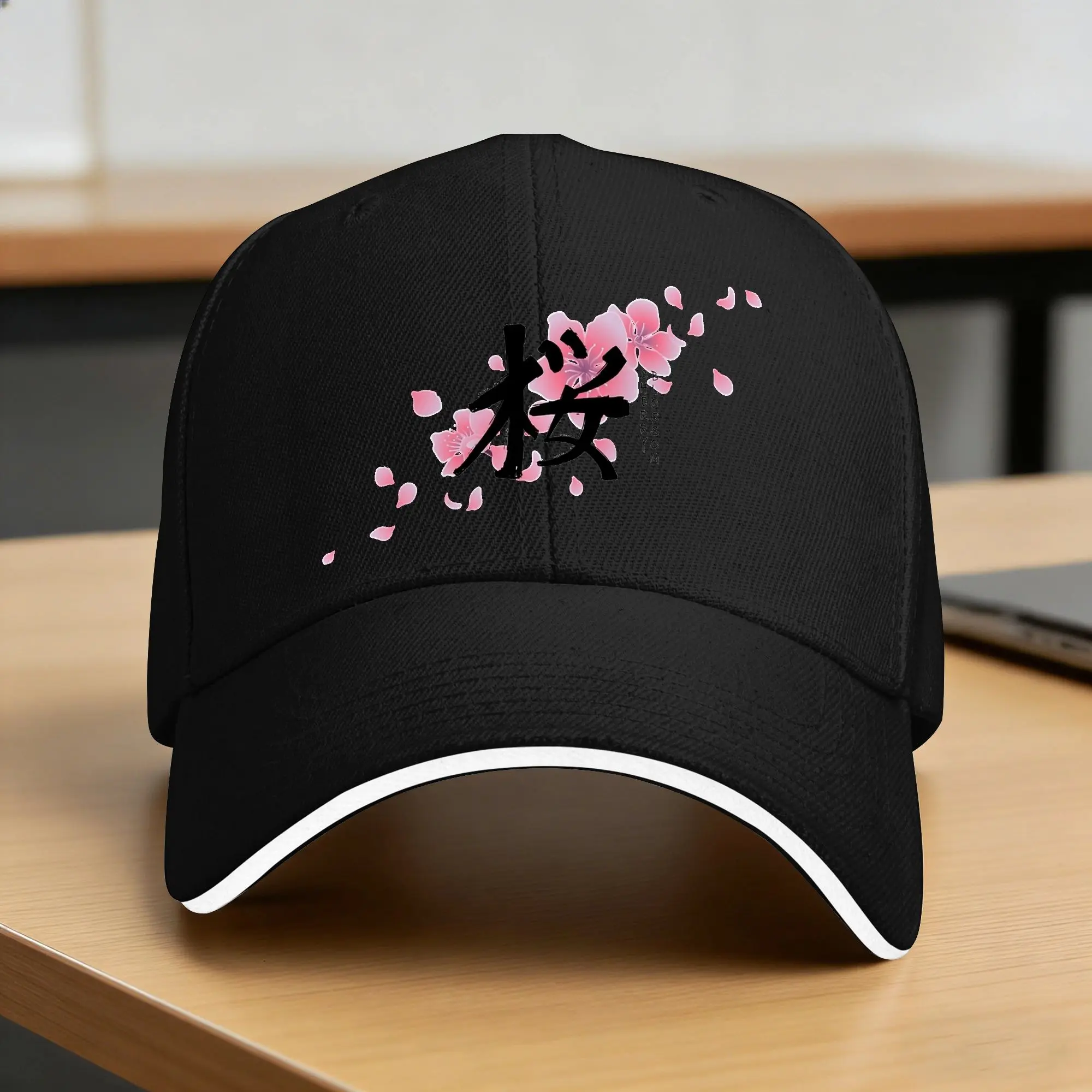 Casquette Japonaise Design Fleurs de Cerisier - Image 8