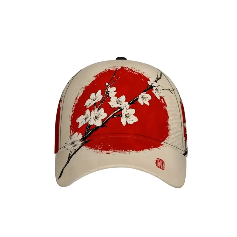 Casquette Japonaise Fleurs de Cerisier Design