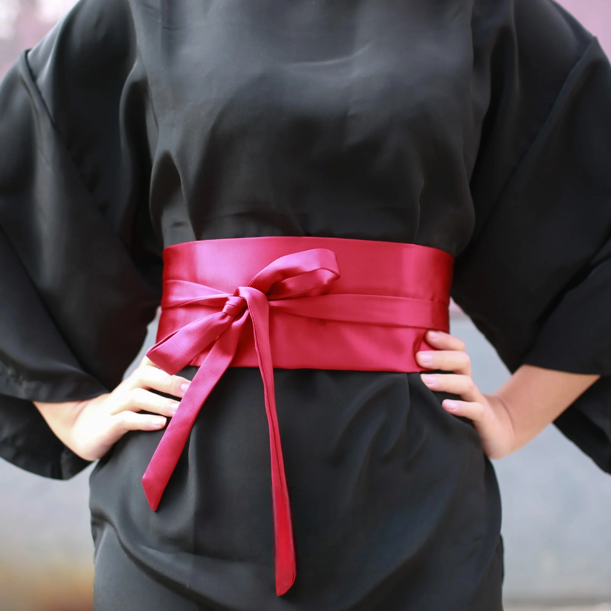 Ceinture japonaise rouge - Image 4