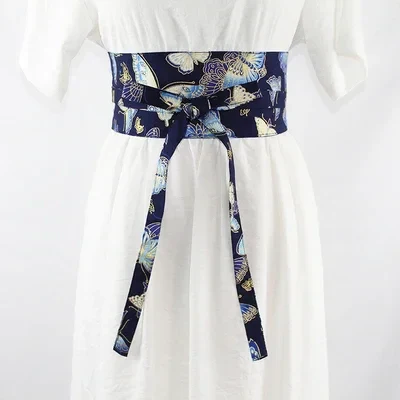 Ceinture Obi Bleue