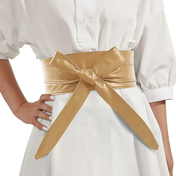 Ceinture obi dorée - Image 2