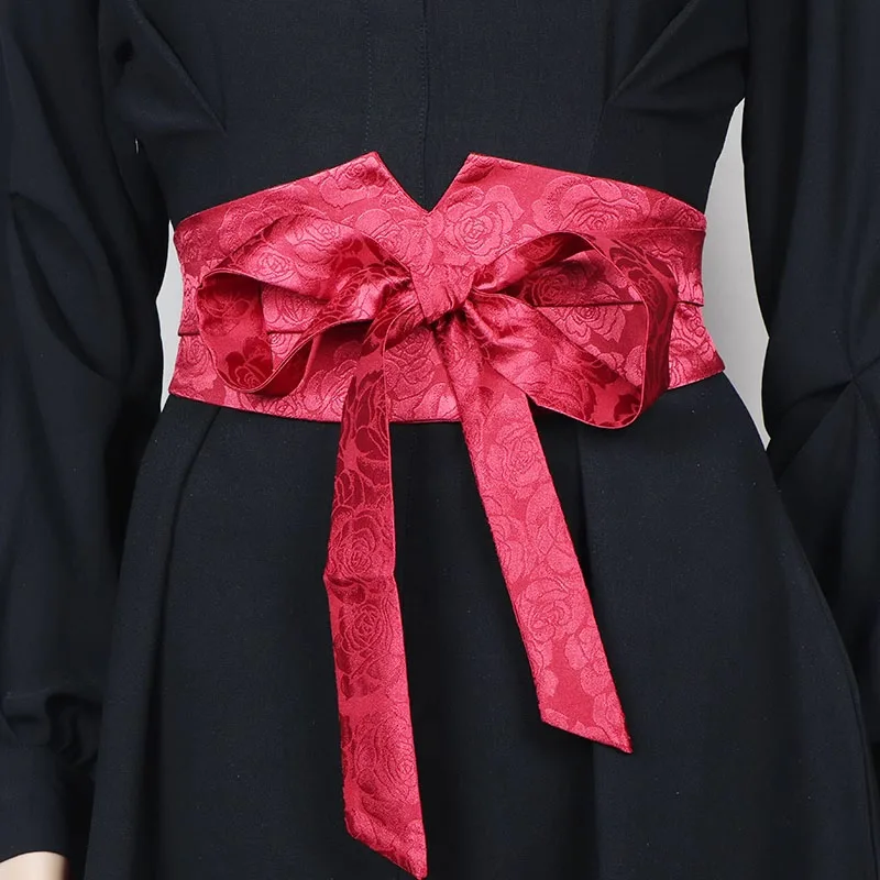 Ceinture Obi Fleuri Jacquard - Image 4