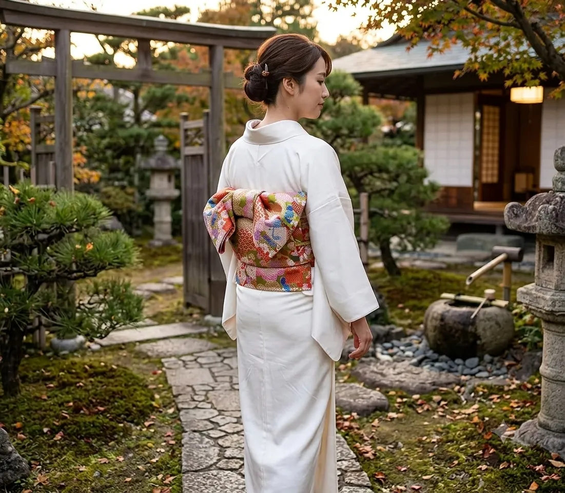 Ceinture Obi Japonaise Femme à Nœud - Image 2