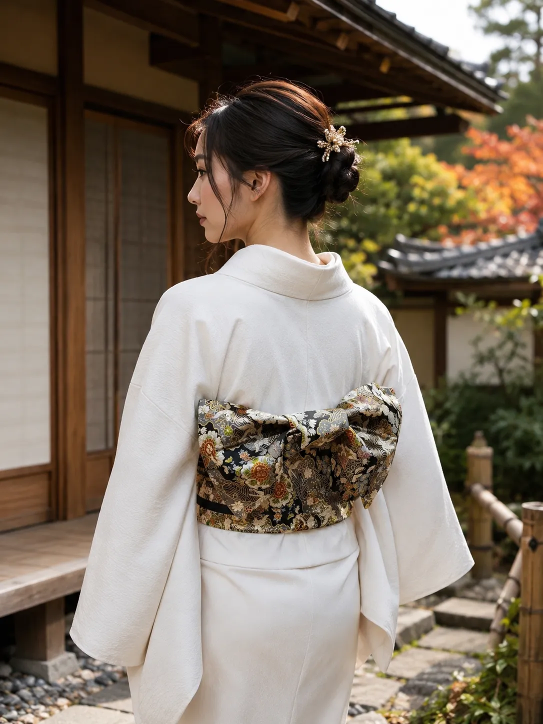 Ceinture Obi Japonaise pour Femme avec Nœud