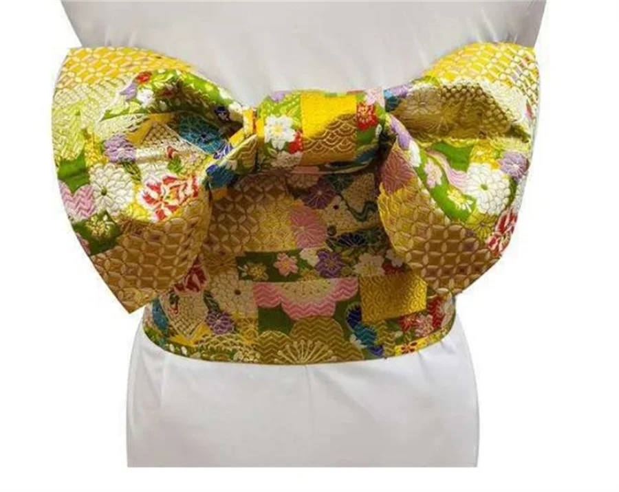 Ceinture Obi Jaune Chic - Image 3