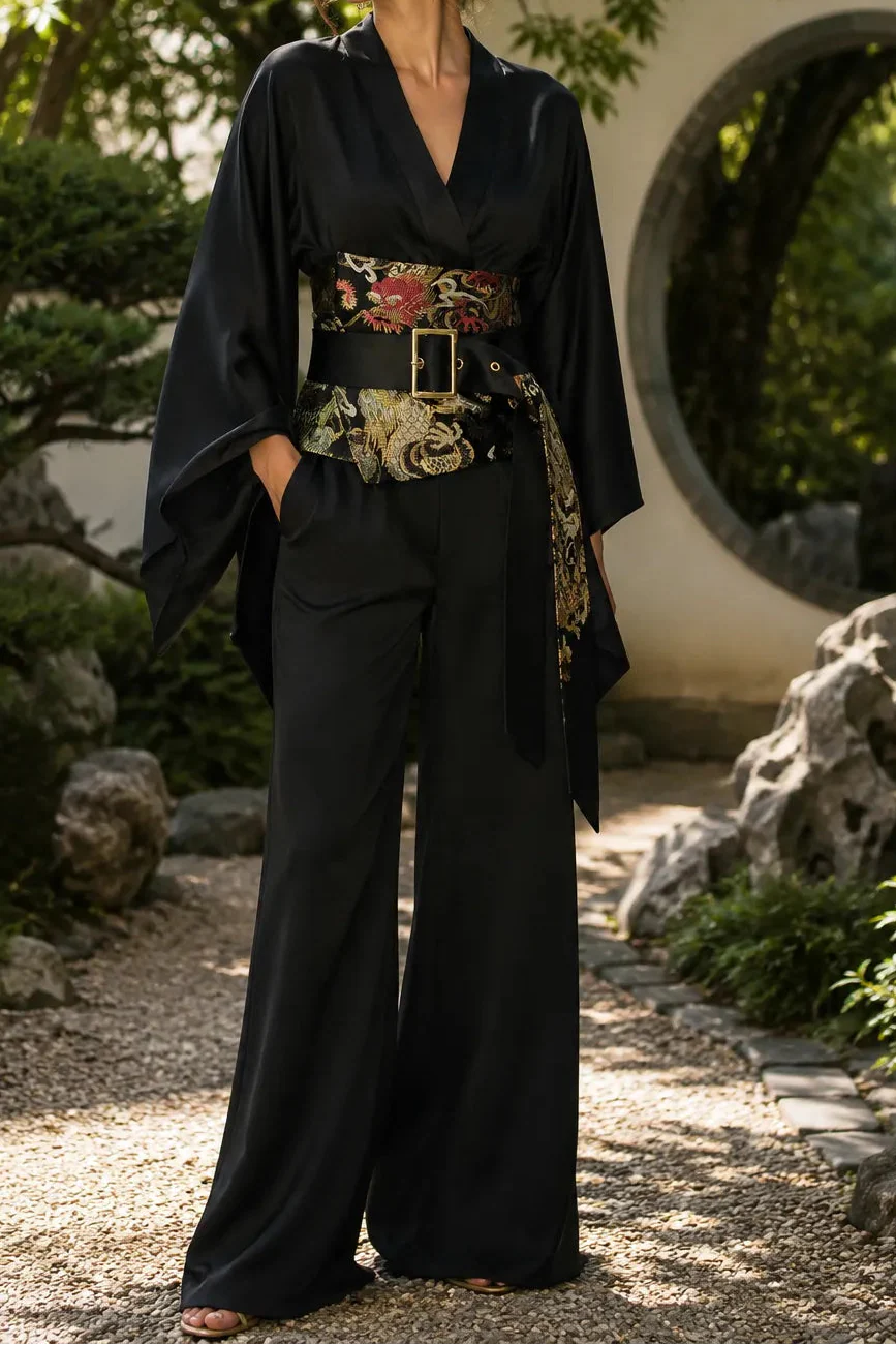 Ceinture Obi Moderne à Motifs Japonais - Image 3