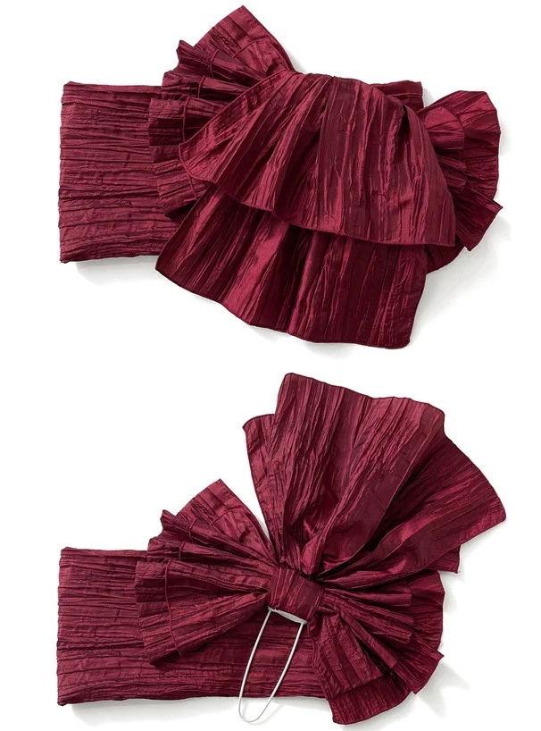 Ceinture Obi Plissée avec Nœud - Image 10