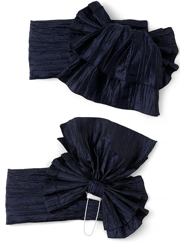 Ceinture Obi Plissée avec Nœud - Image 12