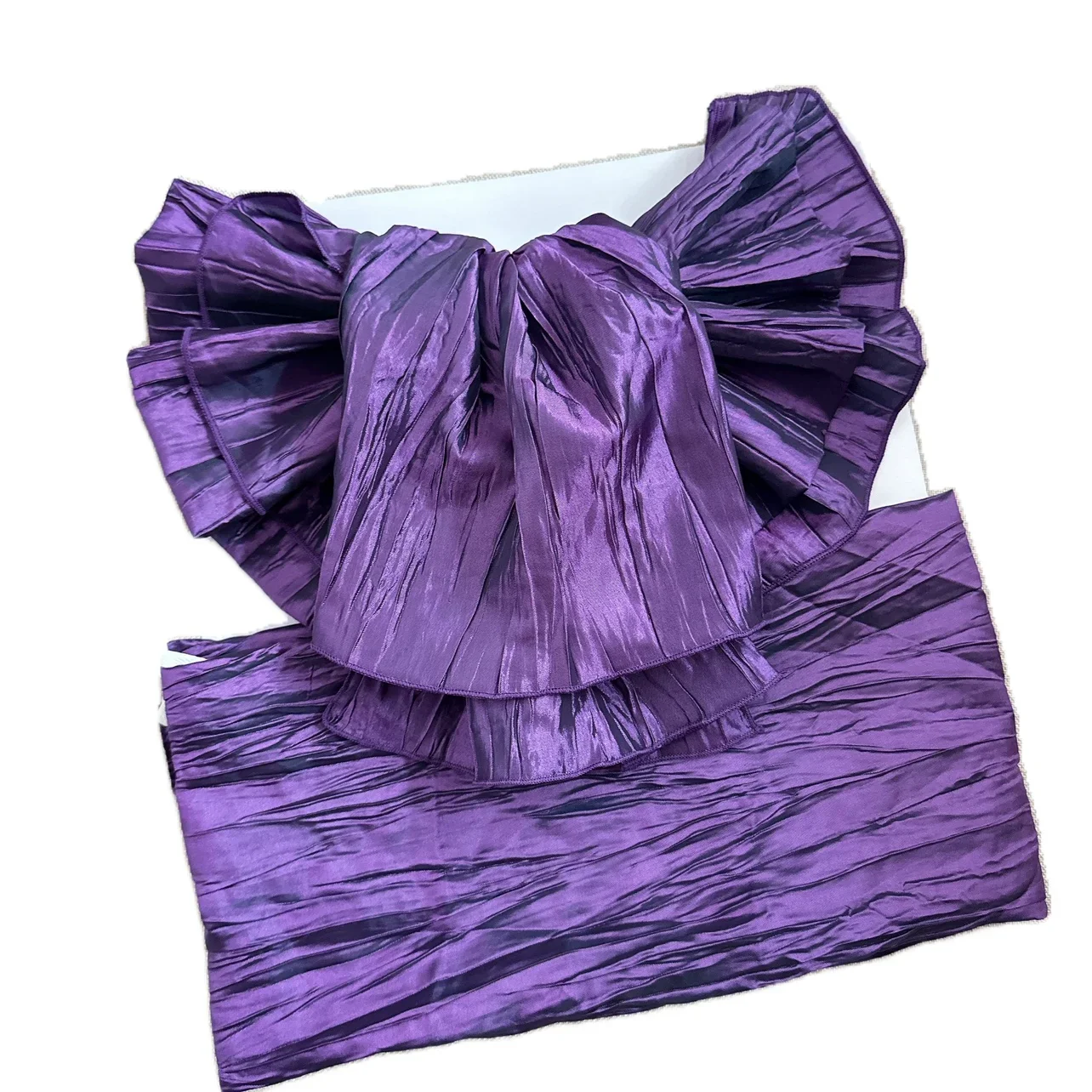 Ceinture Obi Plissée avec Nœud - Image 13