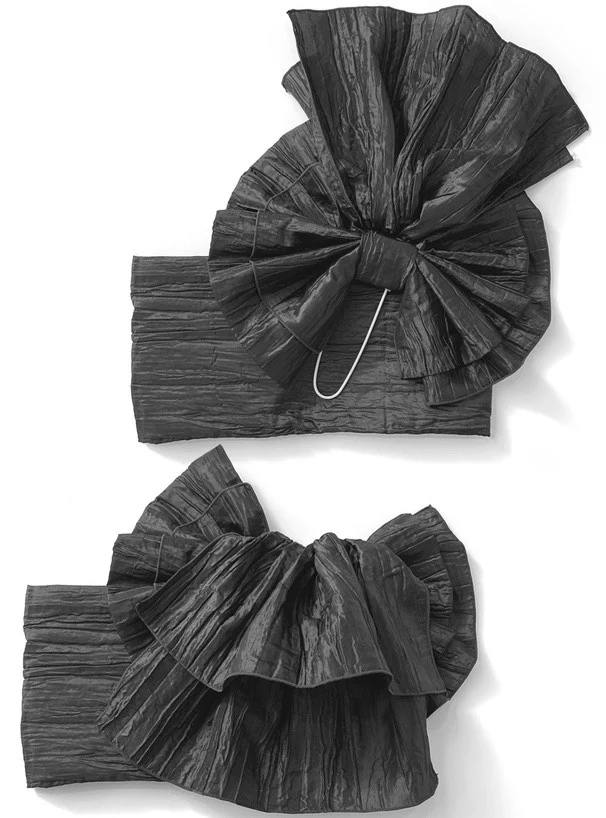 Ceinture Obi Plissée avec Nœud - Image 9