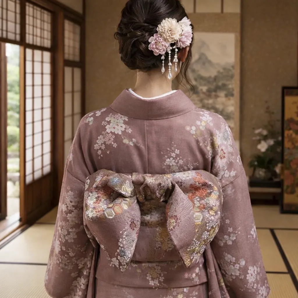 Ceinture Obi Raffinée à Nœud - Image 2
