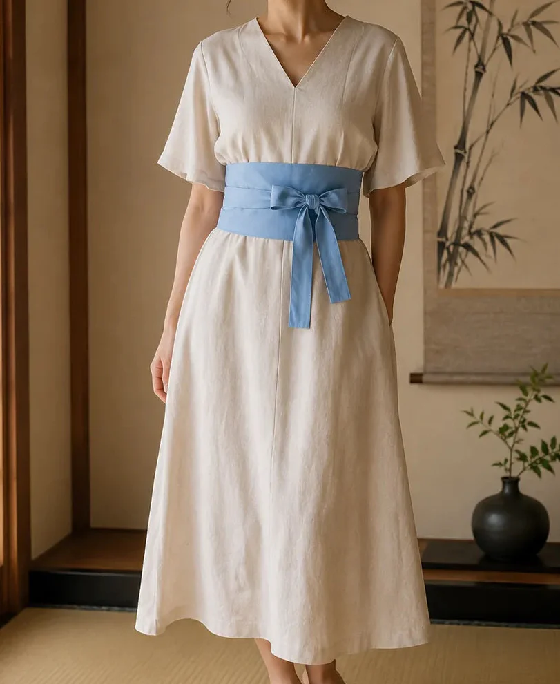 Ceinture Obi Unie Minimaliste