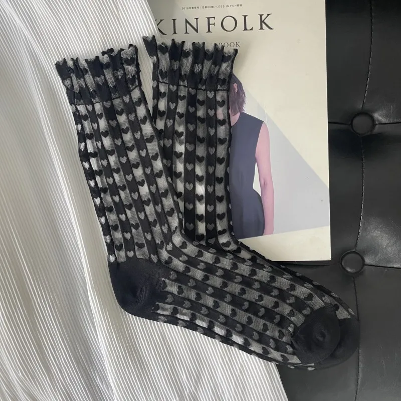 Chaussettes Japonaises à Motifs Cœur - Image 2