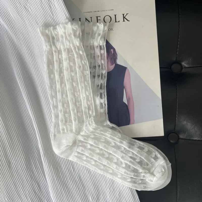 Chaussettes Japonaises à Motifs Cœur - Image 3