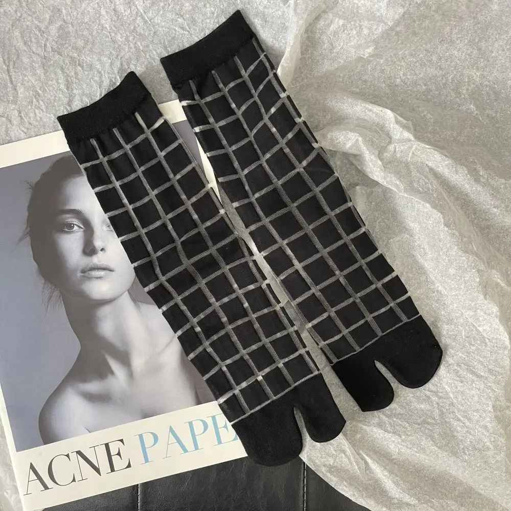 Chaussettes Japonaises Fines Carreaux - Image 2