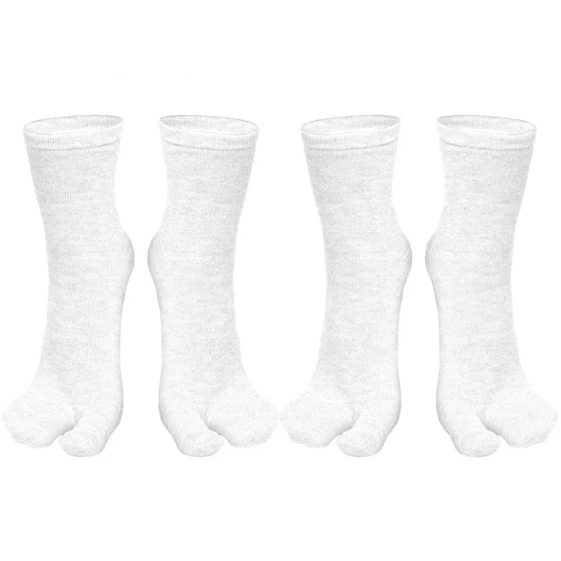Chaussettes Japonaises Tabi Uni Blanche - Image 4