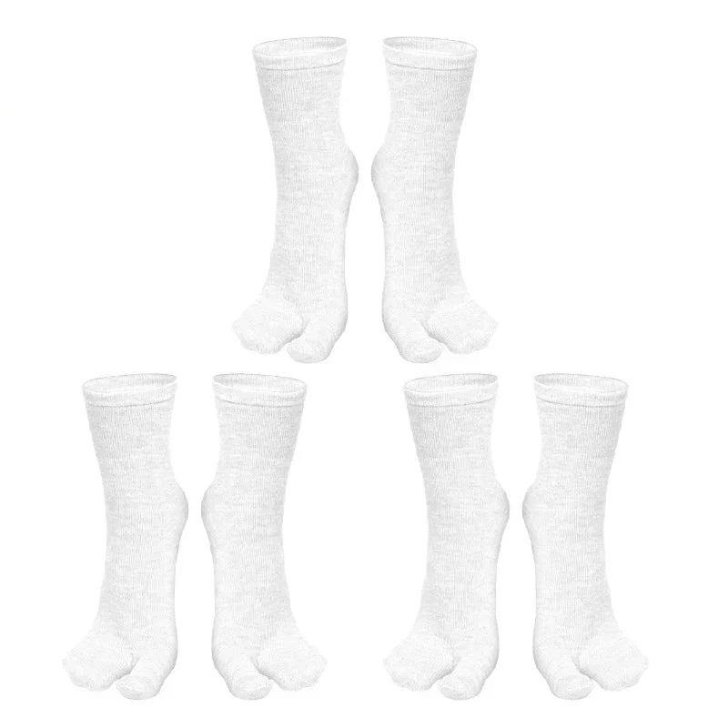 Chaussettes Japonaises Tabi Uni Blanche - Image 5