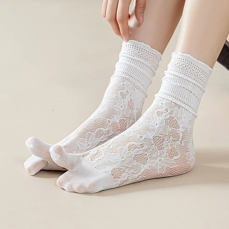 Chaussettes Tabi Japonaises Dentelle